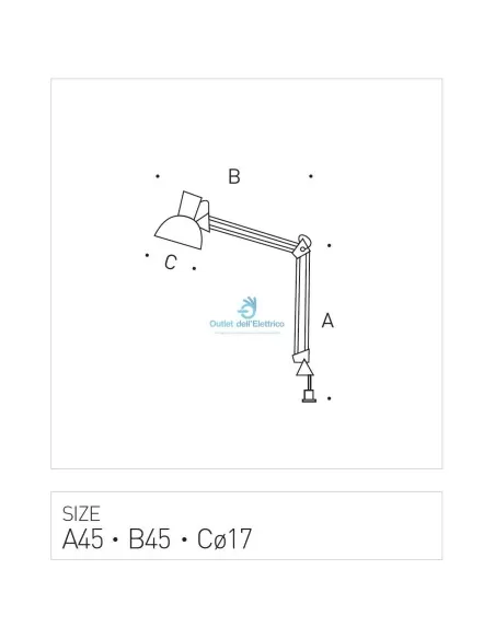 Pan international pfa893 ye-ye table e27 60w vert